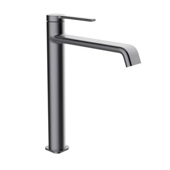 Clever 61940 Velvet Grifo Monomando Lavabo Color Gunmetal Cepillado