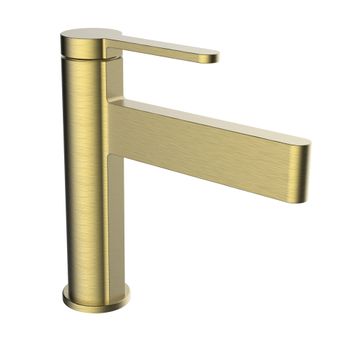 Clever 61944 Velvet Grifo Monomando Lavabo Color Oro Cepillado