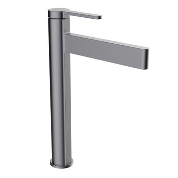 Clever 61946 Velvet Grifo Monomando Lavabo Color Gunmetal Cepillado