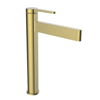 Clever 61947 Velvet Grifo Monomando Lavabo Color Oro Cepillado