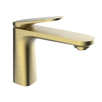 Clever 61950 Velvet Grifo Monomando Lavabo Color Oro Cepillado