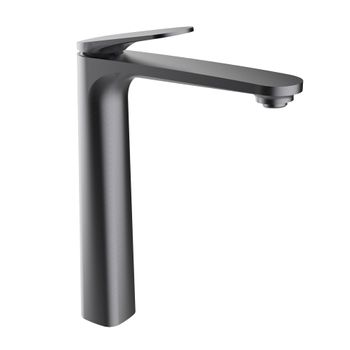 Clever 61952 Velvet Grifo Monomando Lavabo Color Gunmetal Cepillado