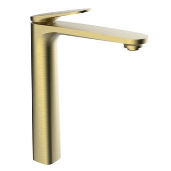 Clever 61953 Velvet Grifo Monomando Lavabo Color Oro Cepillado