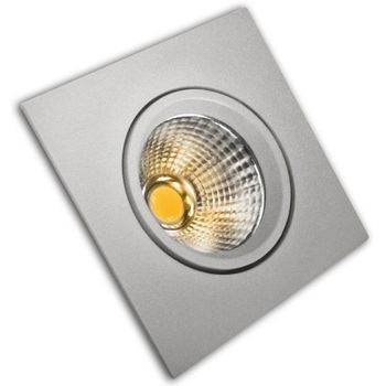 Aro Led Cob Alum.basc.cuad.plata 5w.cali