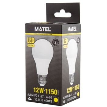 Bombilla Led Estandar E27 12 Watios Calida 21814