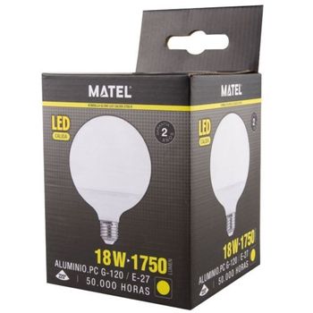 Bombilla Led Globo G120 E27 18 Watios Calida 21944