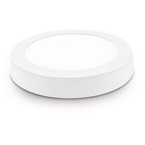 Downlight Led Redondo Blanco Superficie 18w Calida