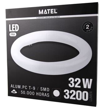 Tubo Fluorescente Led T9 Circular 40cm 32w Fria