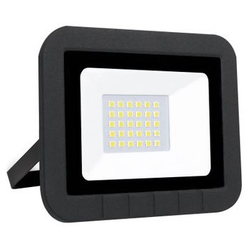 Proyector Led Plano Negro 20w.fria