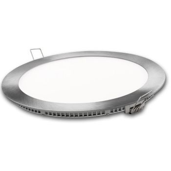 Downlight Led Redond.plata 18w.tricolor