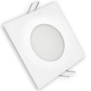 Aro Led Fijo Ip65 Cuadrado Blanco 5w.fri