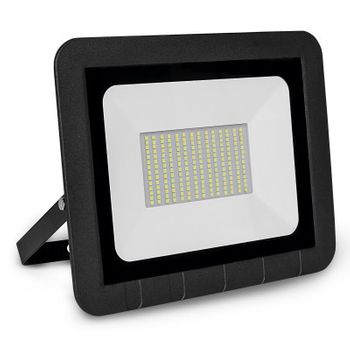 Proyector Led Plano Negro 100w.fria