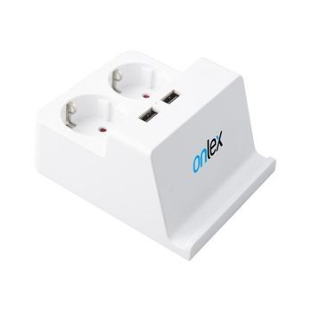 Base 2tomas + 2usb Portatil 1,5metros