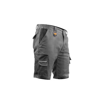 Pantalón De Trabajo Resistente Corto Strech Gris Xl Gris Xl