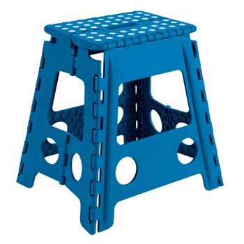 Taburete Multiuso Plegable Azul 29x22x39cm - Arregui - Tb039a..