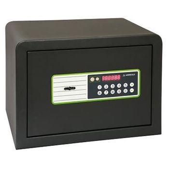 Caja fuerte de seguridad empotrada con código electrónico digital  36x19x23cm negra - Cablematic