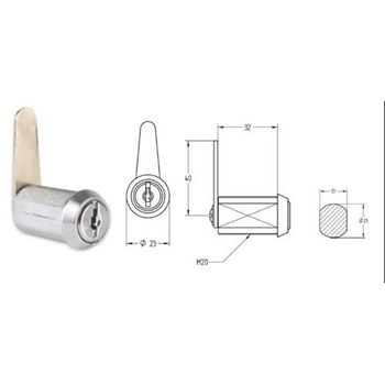 Bombillo Zamak Cromo L Recta 135mc40