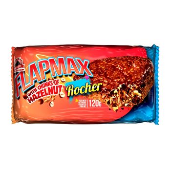 Max Protein - Flapmax 1 X 120 G - Flapjack Con Chocolate -  Sabor: Bombón Crujiente