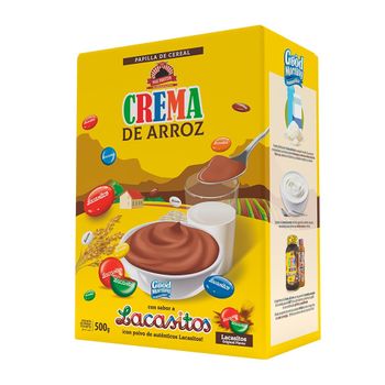 Max Protein - Crema De Arroz Lacasitos 500 G - Crema De Arroz Con Sabor