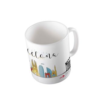 Vídeo Taza Qr Souvenir Barcelona