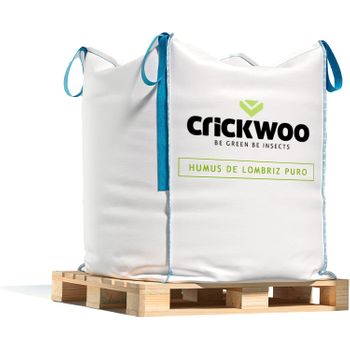 Crickwoo - 100% Humus De Lombriz – Big Bag 1000 L (600 Kg)