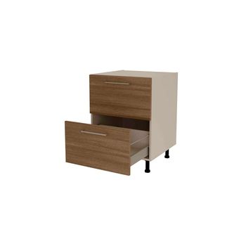 Mueble Cocina Con Cajones En Varios Colores 85 Cm(alto)40 Cm(ancho)60  Cm(largo) , Color - Blanco Mate con Ofertas en Carrefour