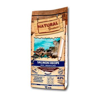 Receta De Salmón Sensitive Perros Medianos Y Grandes Natural Greatness 2 Kg