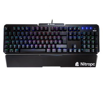 Nitropc Teclado Optico-mecánico Gaming Nk10 Rgb Switch Blue