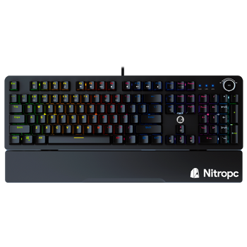 Nitropc Teclado Mecánico Gaming Nk100 Rgb Switch Blue