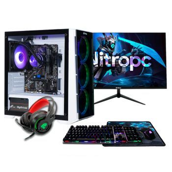 PC Racing PC Gaming completo AMD Ryzen 3 3200g 3.6ghz 8GB DDR4 RAM 480GB SSD pantalla 24 Fullhd Combo Gaming Windows 11 3 años de