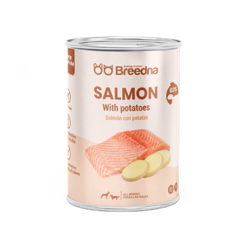 Alimento Húmedo Salmón (pack 12 Latas) Breedna