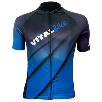 Maillot Manga Corta Azul Vital T/xl