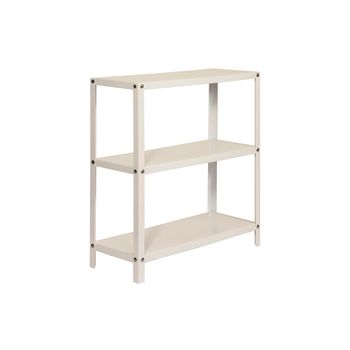 Estantería De Melamina De Madera Homcom 91,5x29,5x91,5 Cm - Blanco con  Ofertas en Carrefour