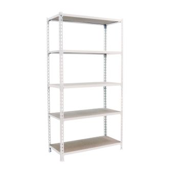 Estanteria Metal 5 Estantes Madera Sin Tornillos Marca Simonrack