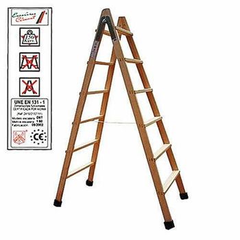 Escalera Madera Doble 7-p C Taco D7t