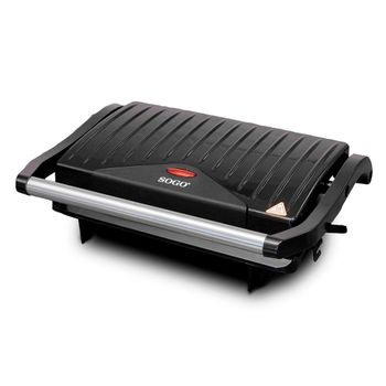 Plancha De Asar Eléctrica Antiadherente, Lisa Y Grill De 1500w Bn3679  Superficie 48x27cm con Ofertas en Carrefour