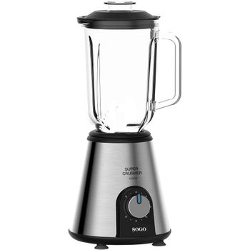 Batidora Jarra De Cristal, Cuchillas Acero, Rapida, Potente, Portatil, 1000w, Picar, Triturar, 1,5l