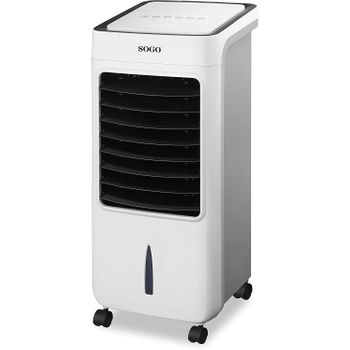 Sogo - Climatizador Portatil 3 En 1 5 Litros, 3 Velocidades,ionizador Y Humidificador  ,80w