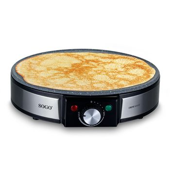 Crepera, Máquina de Hacer Crepes, Tortitas, Antiadherente, Regulador  Temperatura, Plato 29 cm, Negro, Clatronic, CM3372 con Ofertas en Carrefour