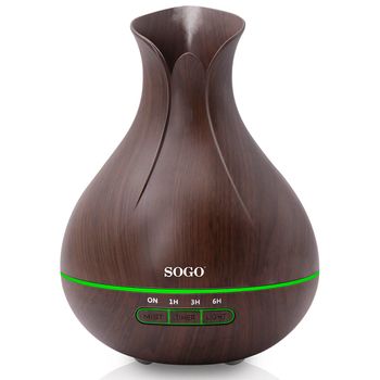 Humidificador + Difusor de Aromas Inteligente Marrón Oscuro WiFi