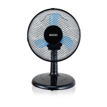 Sogo Ventilador Sobremesa Oscilante - 9” 23cm - 25w