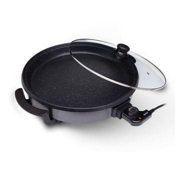 Multipurpose Pan, Skillet, Detachable, Round, 42cm, Glass Lid, 1500w