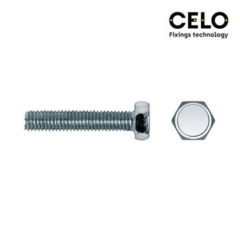 Caja 100un Tornillo Metrica Hexagonal Din/ref 933 8x30 Zincado Celo