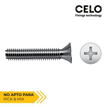 Caja 500 Uni Tornillo Metrico Avellanado Phillips Din/ref965 4x20 Zincado - Neoferr..