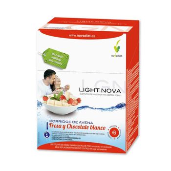 Light Nova Porridge Fresa 6 Sobres Novadiet