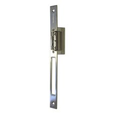 Abrepuertas Eléctrico Dorcas Placa Larga 22mm Gris Serie 41 Nf/l