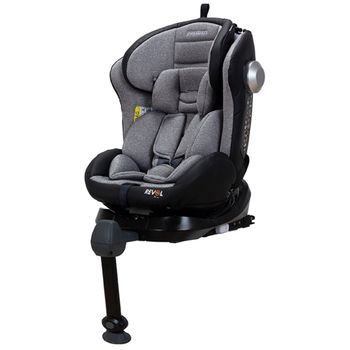 Silla De Coche Para Grupo 0, 1, 2 Y 3 Playxtrem Revol Fix Xl, Color Gris