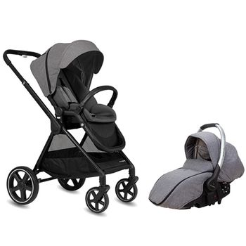 Carrito De Paseo Match 2 Optim + Capazo + Silla De Coche Sono Morado