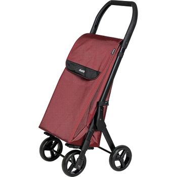  PlayMarket GO UP Carrito de compras plegable con ruedas  giratorias, color rojo