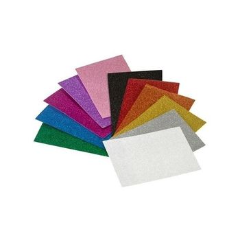 Faibo Laminas Eva 20x30cm Unicolor Purpurina Plata -bolsa De 3u-